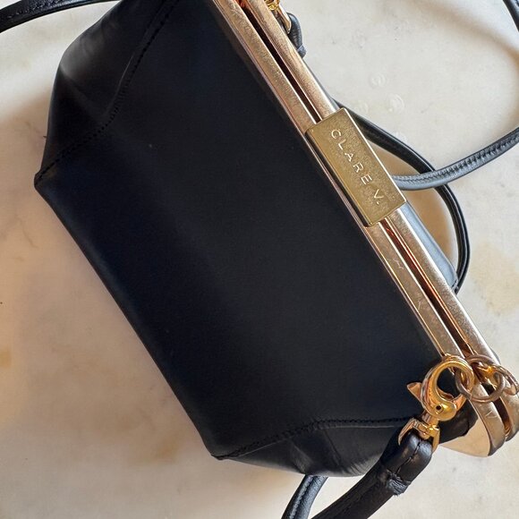 Clare V Black leather Le Box bag - Picture 5 of 9